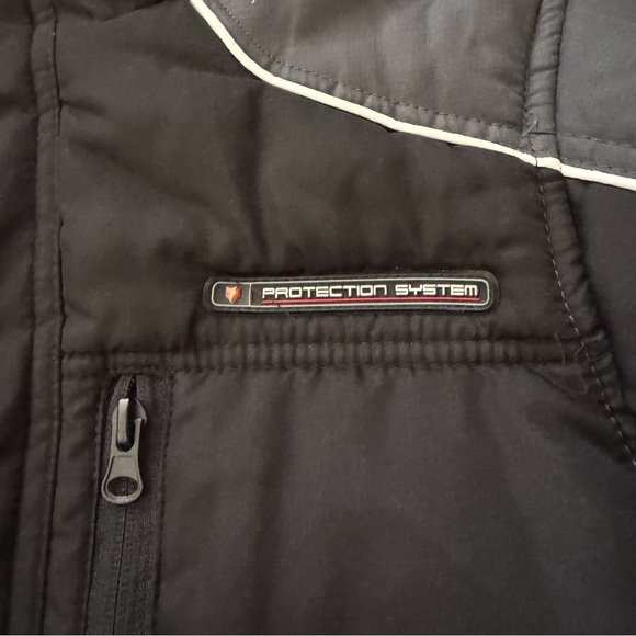 Protection System Boys Winter Coat Puffer Jacket Size 8 Black & Red Hooded Warm - Picture 5 of 10